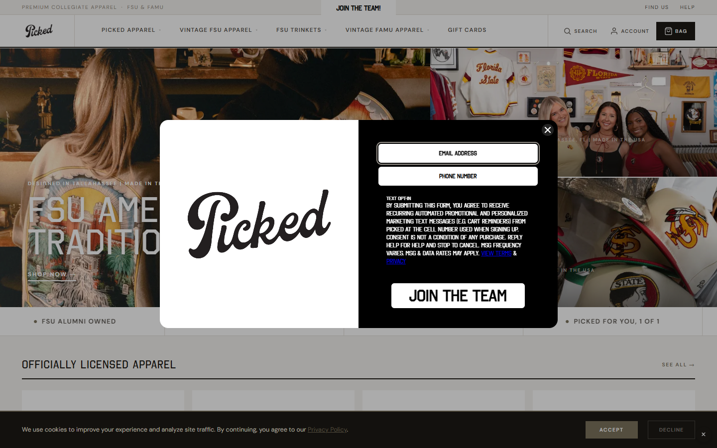 Picked TLH storefront
